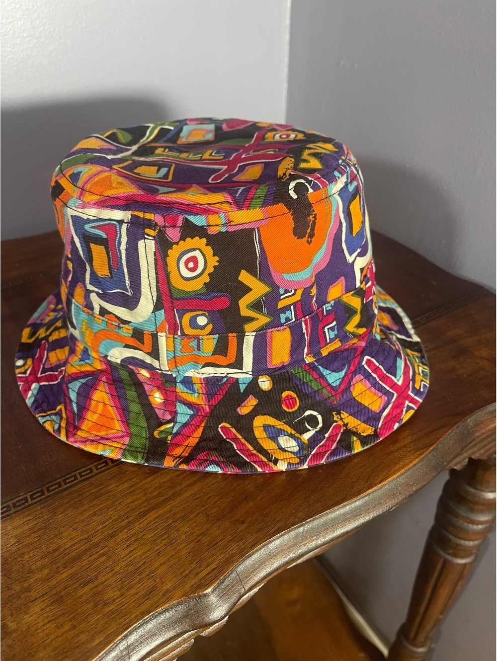 Colorful Abstract Pattern Bucket Hat - Picture 4 of 8